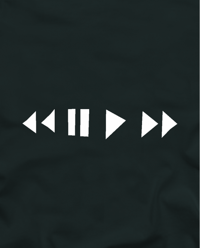 marškinėliai Play pause